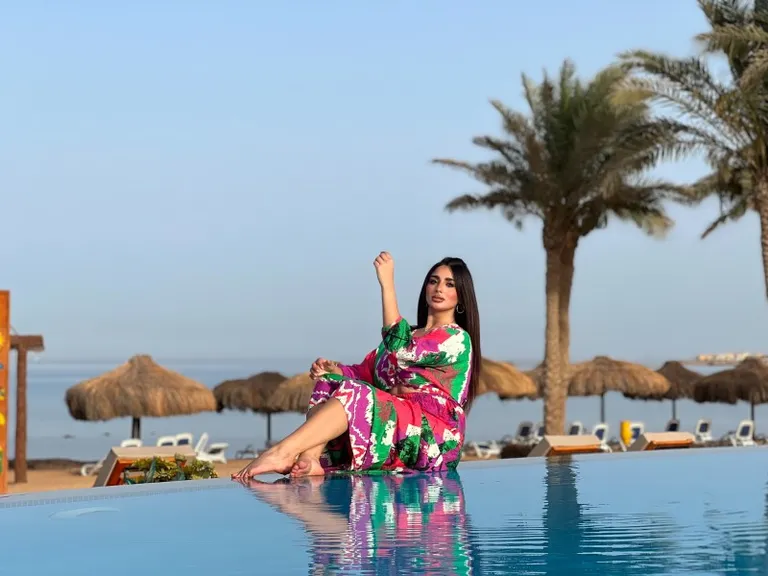 Tropical Print Dress