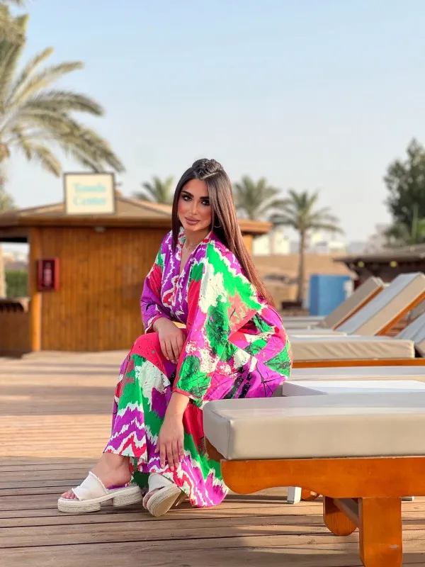Tropical Print Dress