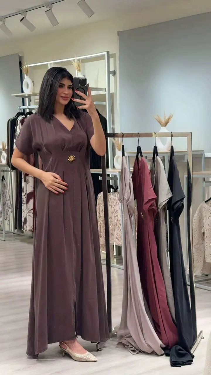 Pleated Maxi Dress